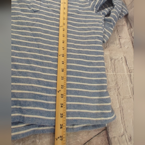 The Nutter by Chubbies Tunic Pullover Striped Tunic Nautical Shirt Blue White M - Picture 7 of 13